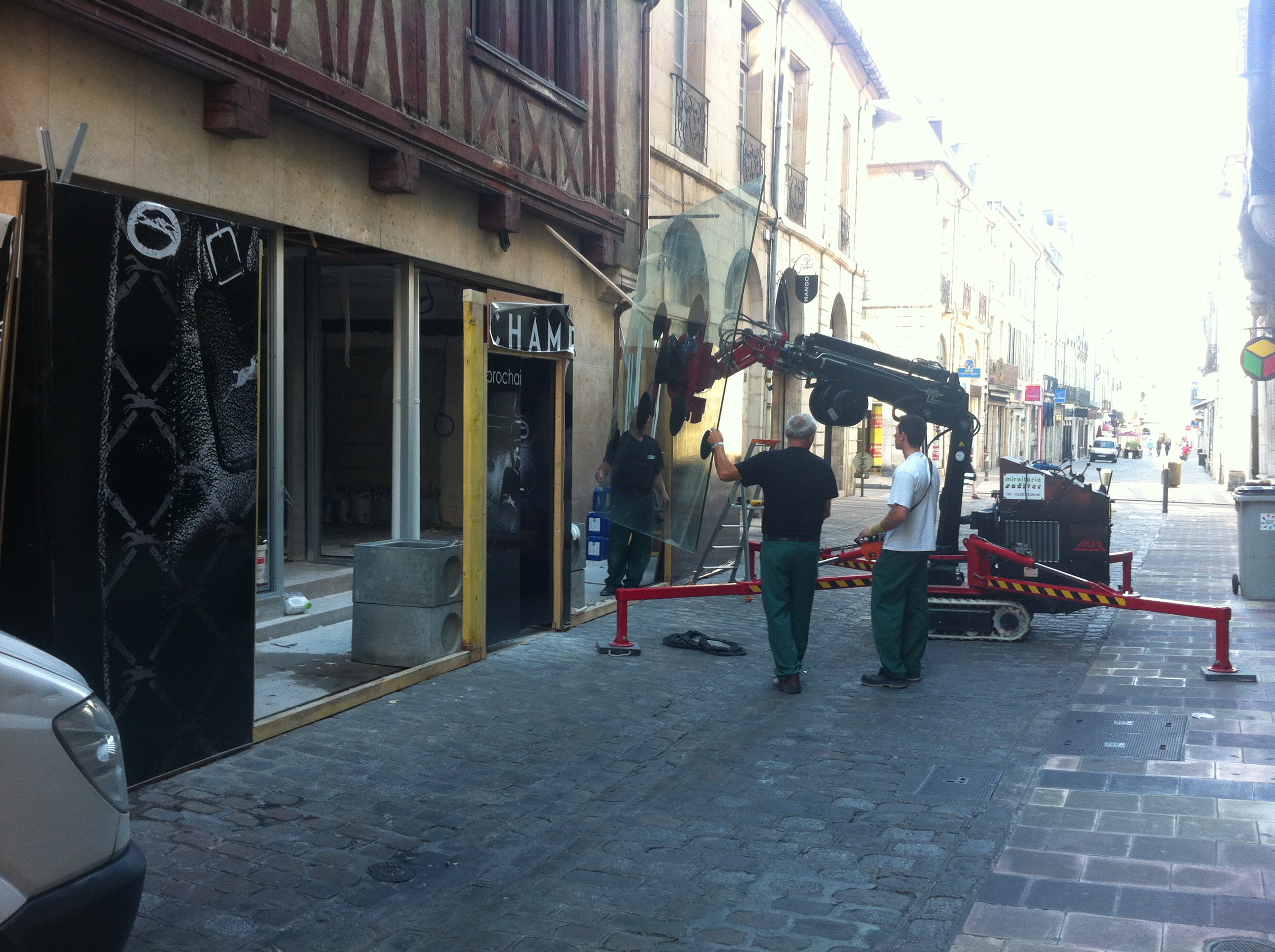 Remplacement de vitrine